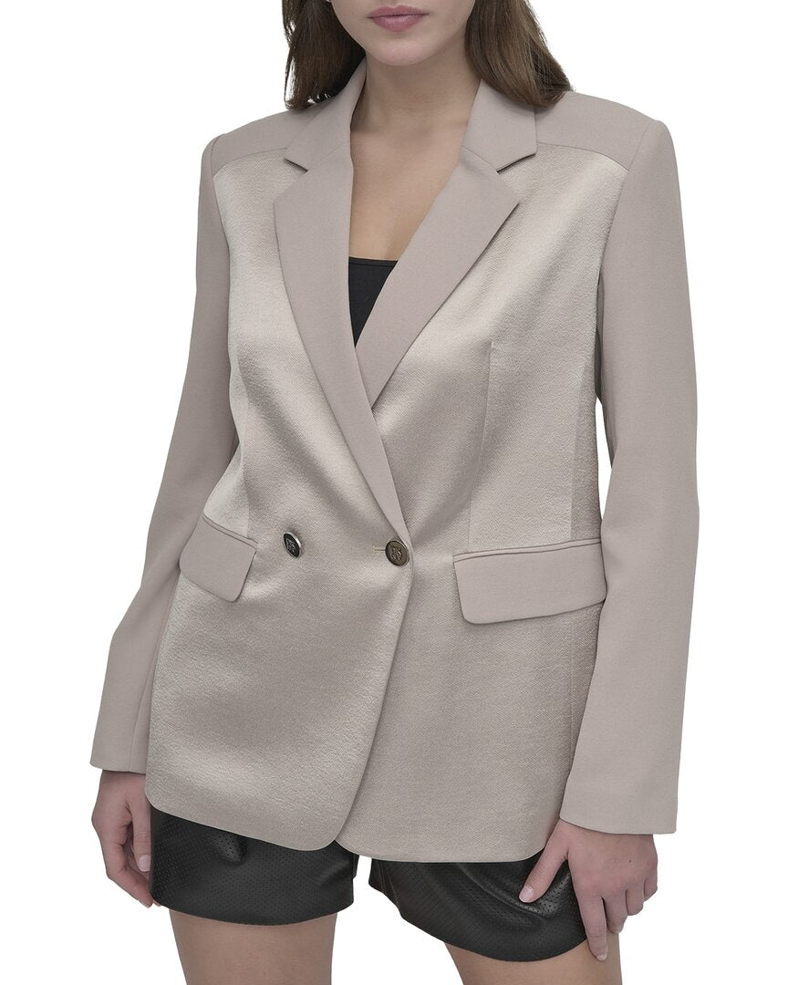 DKNY | Womens | Open Back Blazer | Purple