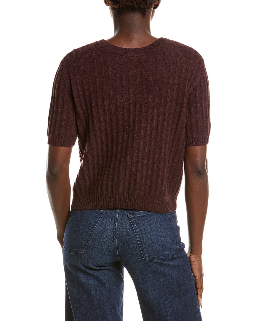 NAADAM | Womens | Coastal 100% Cashmere Reversible Henley Sweater | Brown