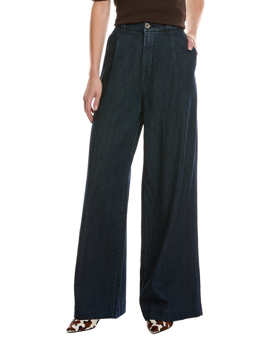 DL1961 | Womens | Hepburn River Valley Pleated Wide Leg Jean | Blue