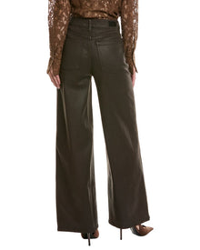 DL1961 | Womens | Hepburn Walnut Coated Wide Leg Jean | Brown
