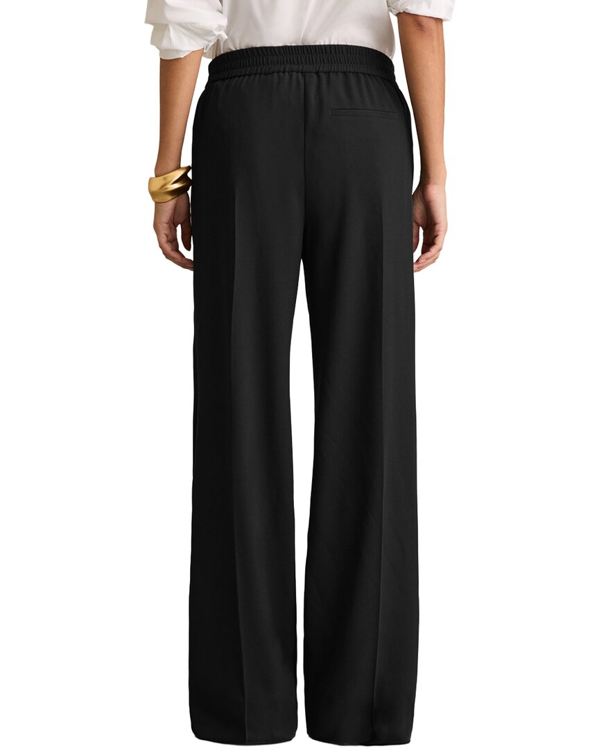 Reiss | Womens | Remi Side Stripe Wide Leg Trouser | Black