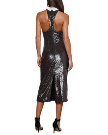 L'AGENCE | Womens | Lilith Midi Dress | Black
