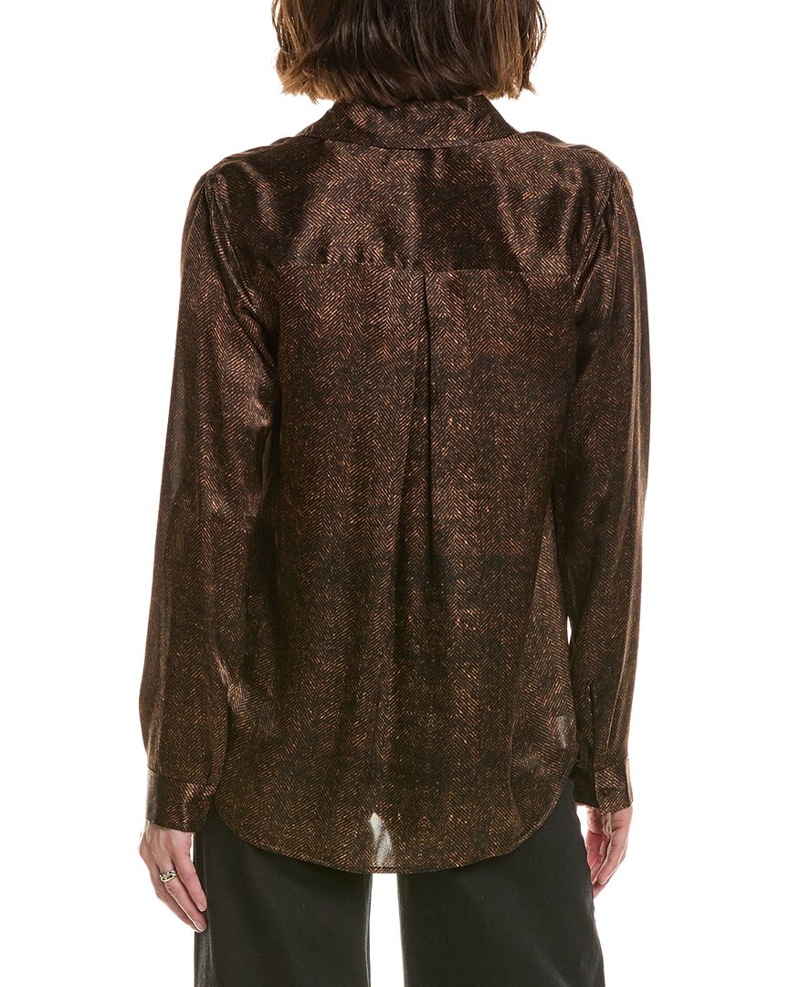 L'AGENCE | Womens | Tyler Blouse | Brown Multi