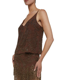 L'AGENCE | Womens | Kass Tank Top | Brown