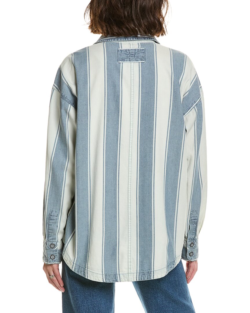 Free People | Womens | Crossroads Striped Shirt | Purple/White