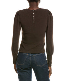Michael Stars | Womens | Fonda Puff Sleeve Top | Brown