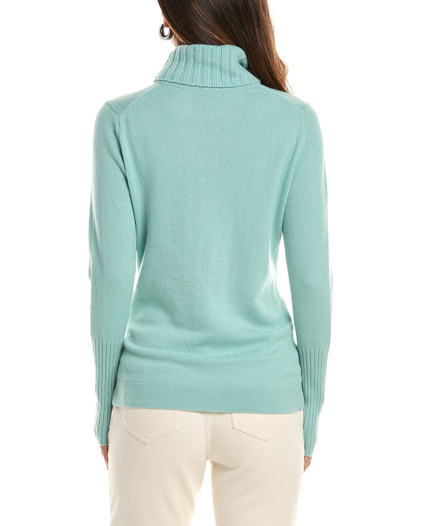 Forte Cashmere | Womens | Chunky Trim Turtleneck 100% Cashmere Sweater | Multi