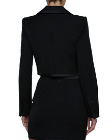 L'AGENCE | Womens | Blythe Satin Binding Jacket | Black