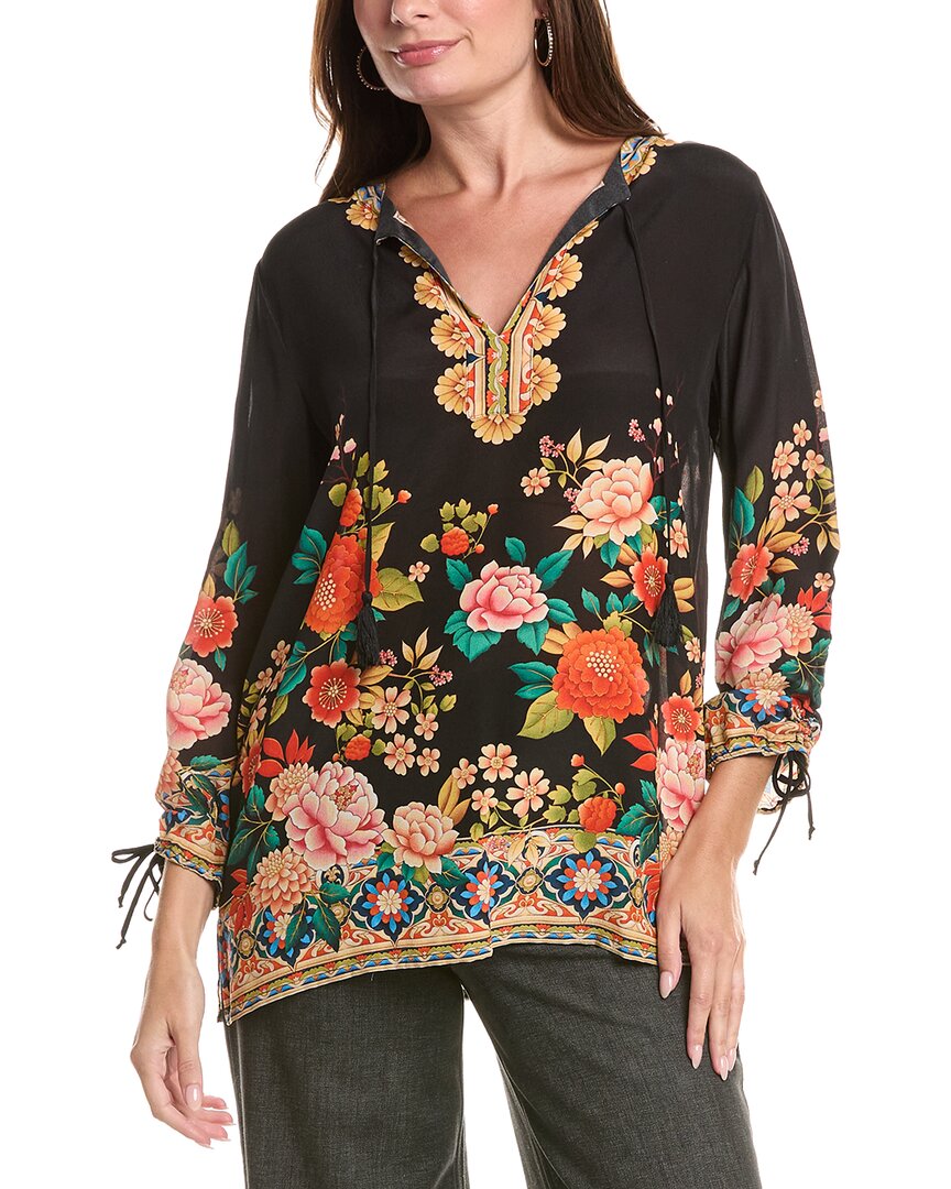 Johnny Was | Womens | Ankah Silk Tunic | Black