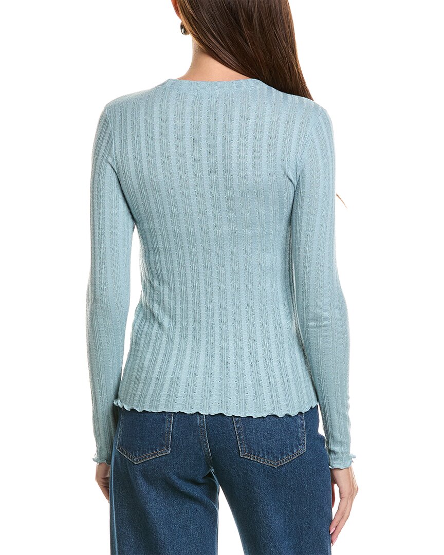 Splendid | Womens | Pointelle Top | Blue