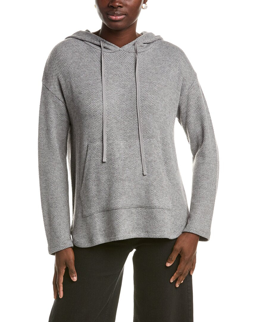 Johnny Was | Womens | Lurex Knit Hoodie | Gray