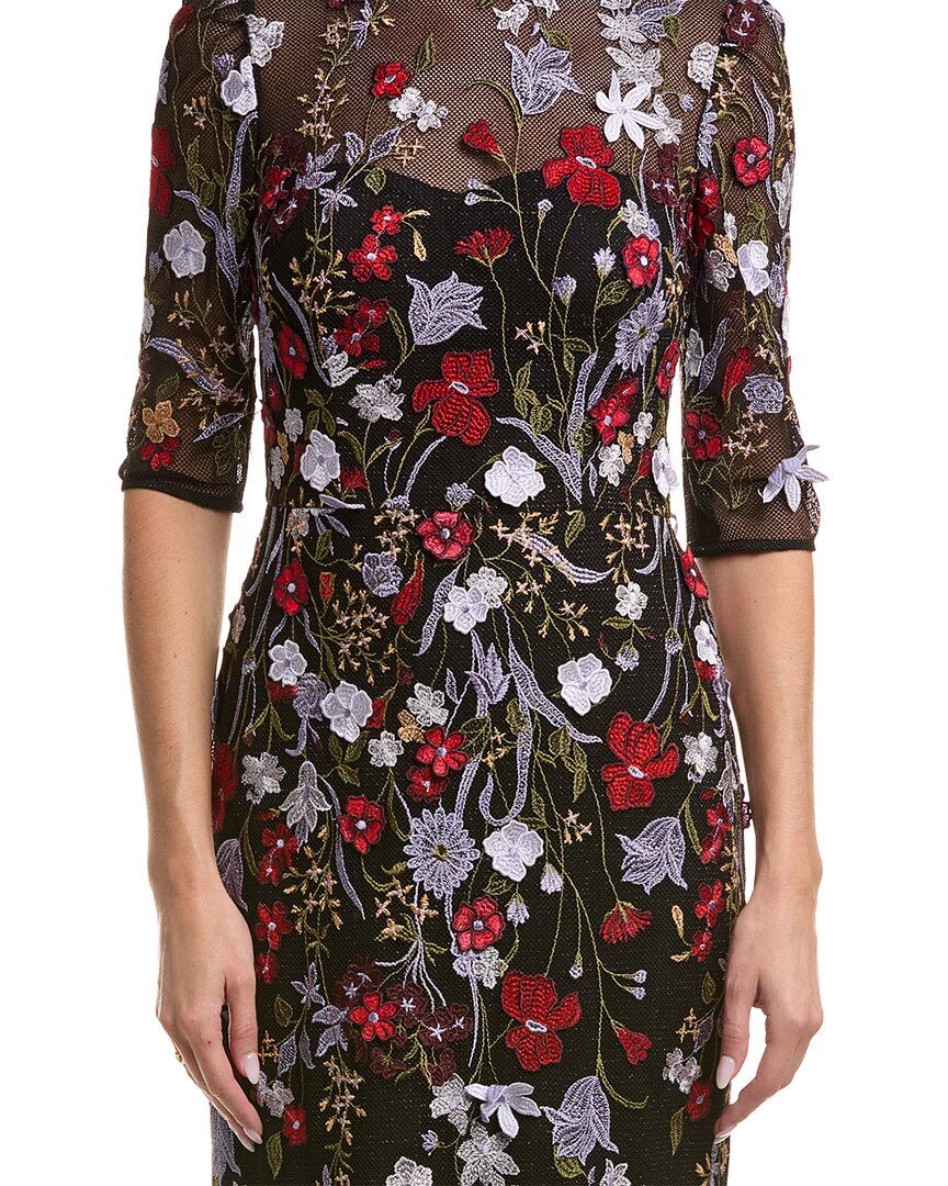 Teri Jon by Rickie Freeman | Womens | Printed Maxi Dress | Black