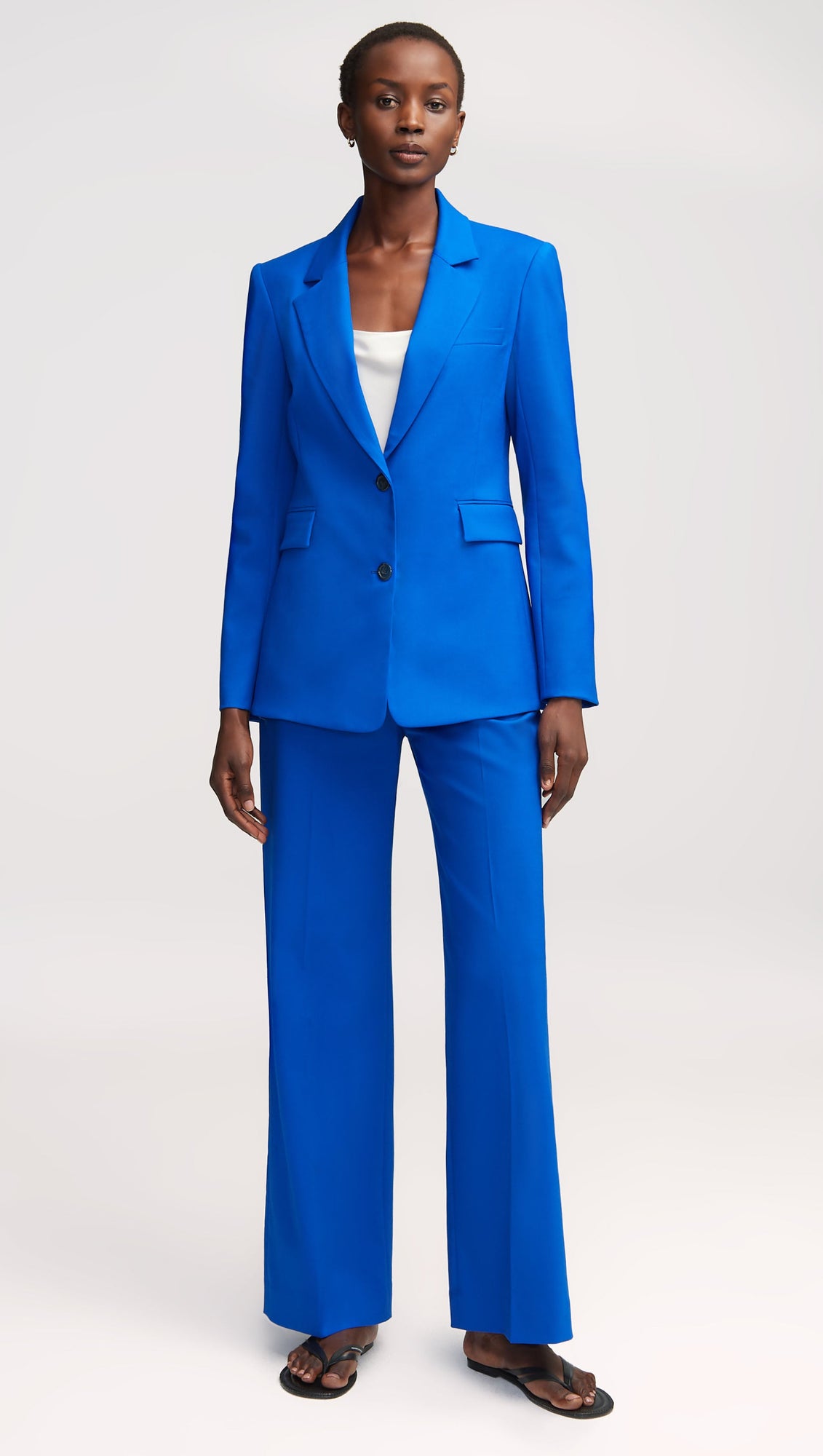 Two-Button Blazer in Seasonless Wool | Royal Blue