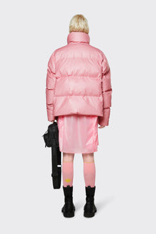 Boxy Puffer Jacket | Pink sky