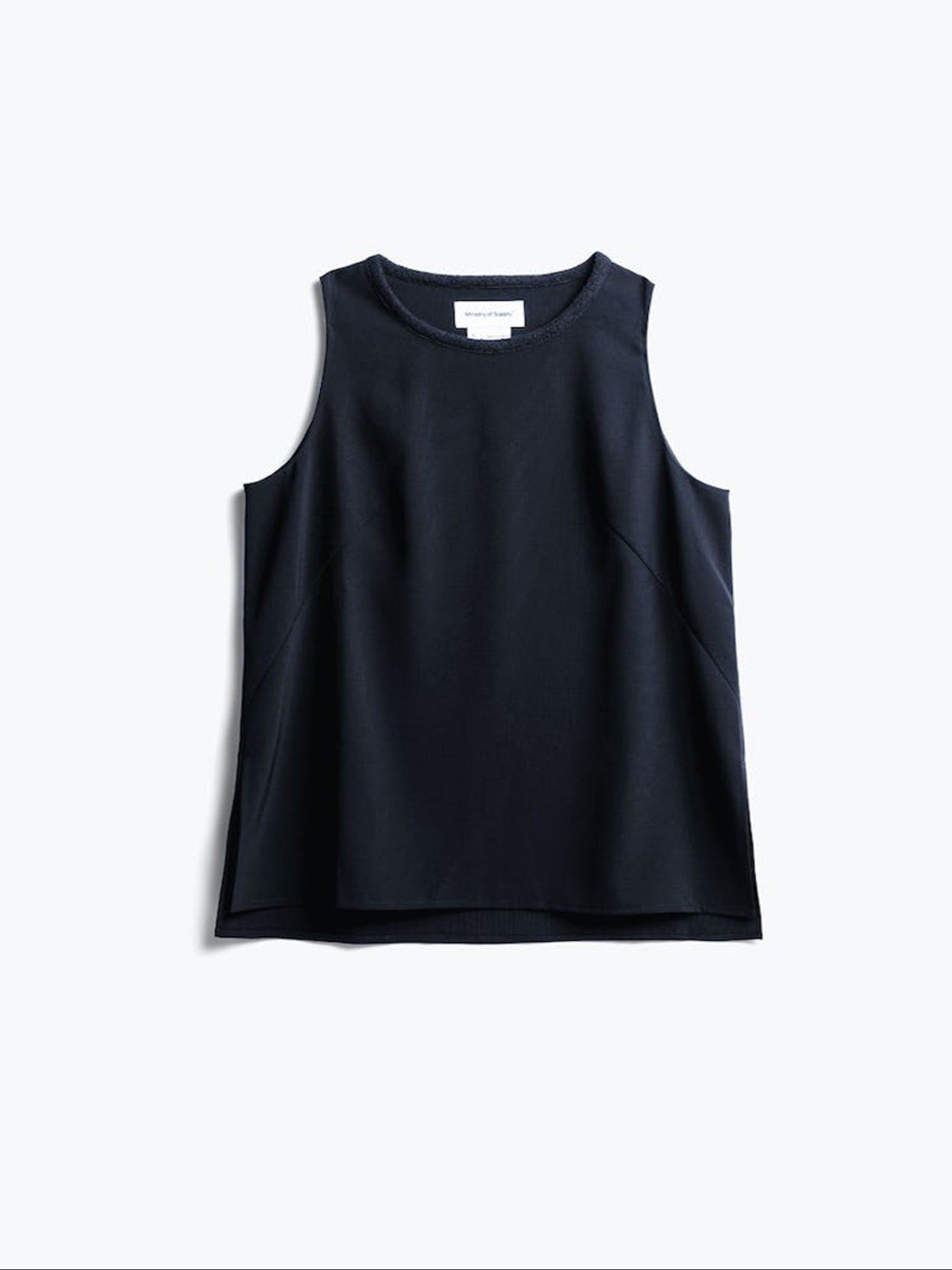 womens swift sheath tank navy full front flat