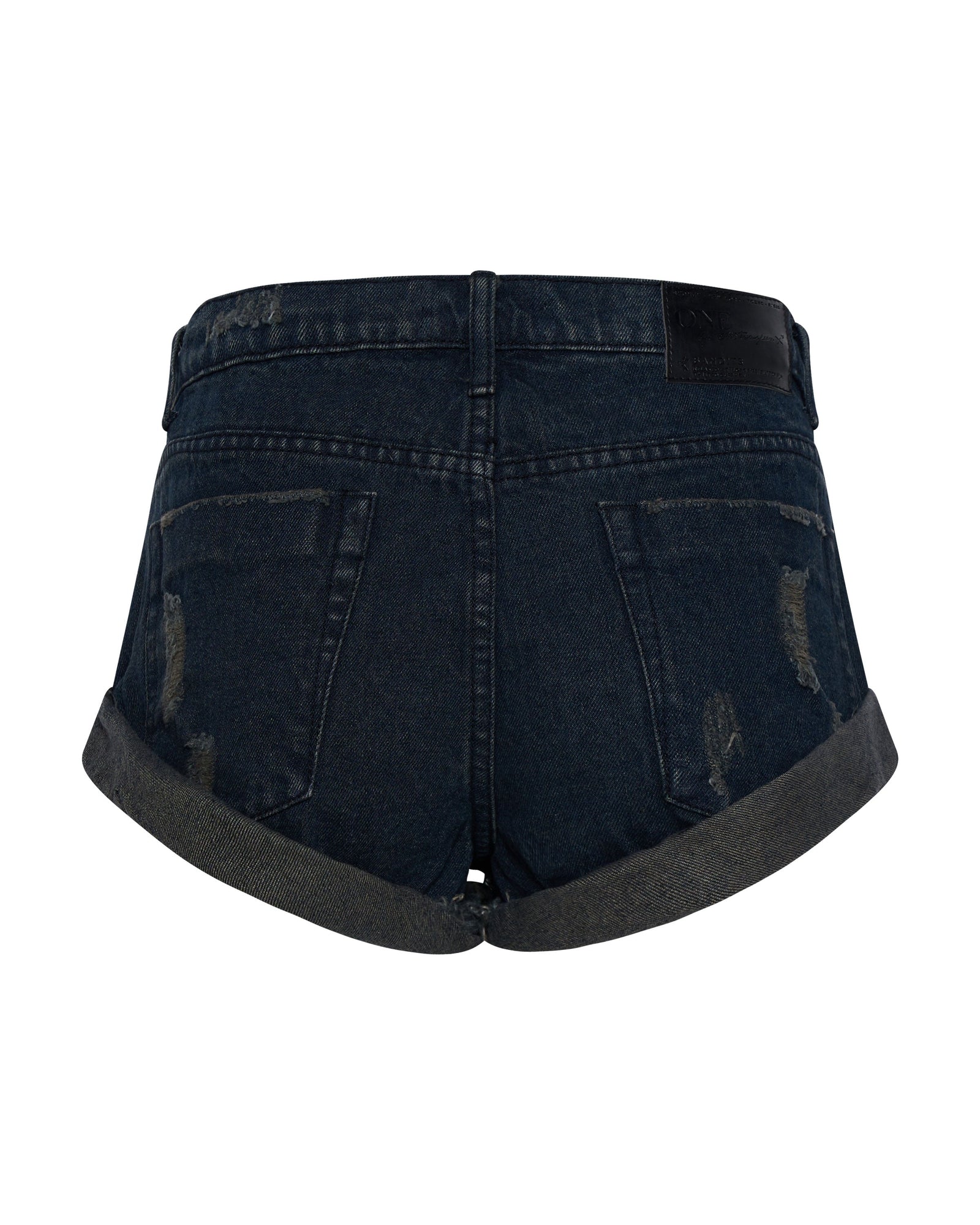 Bandits Low Waist Denim Shorts | Archived Fox Black