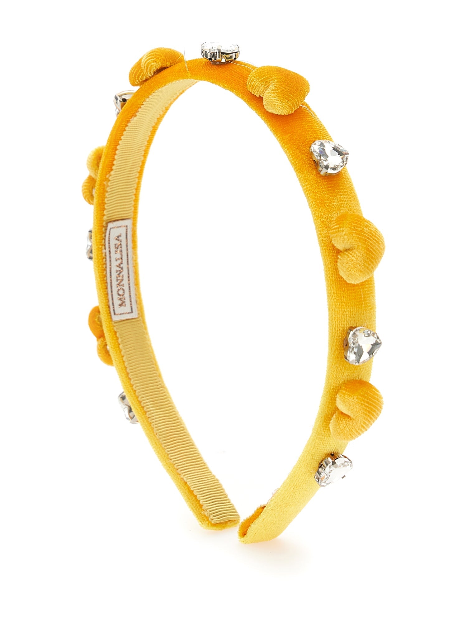 Girls | Velvet Hairband | Light Yellow
