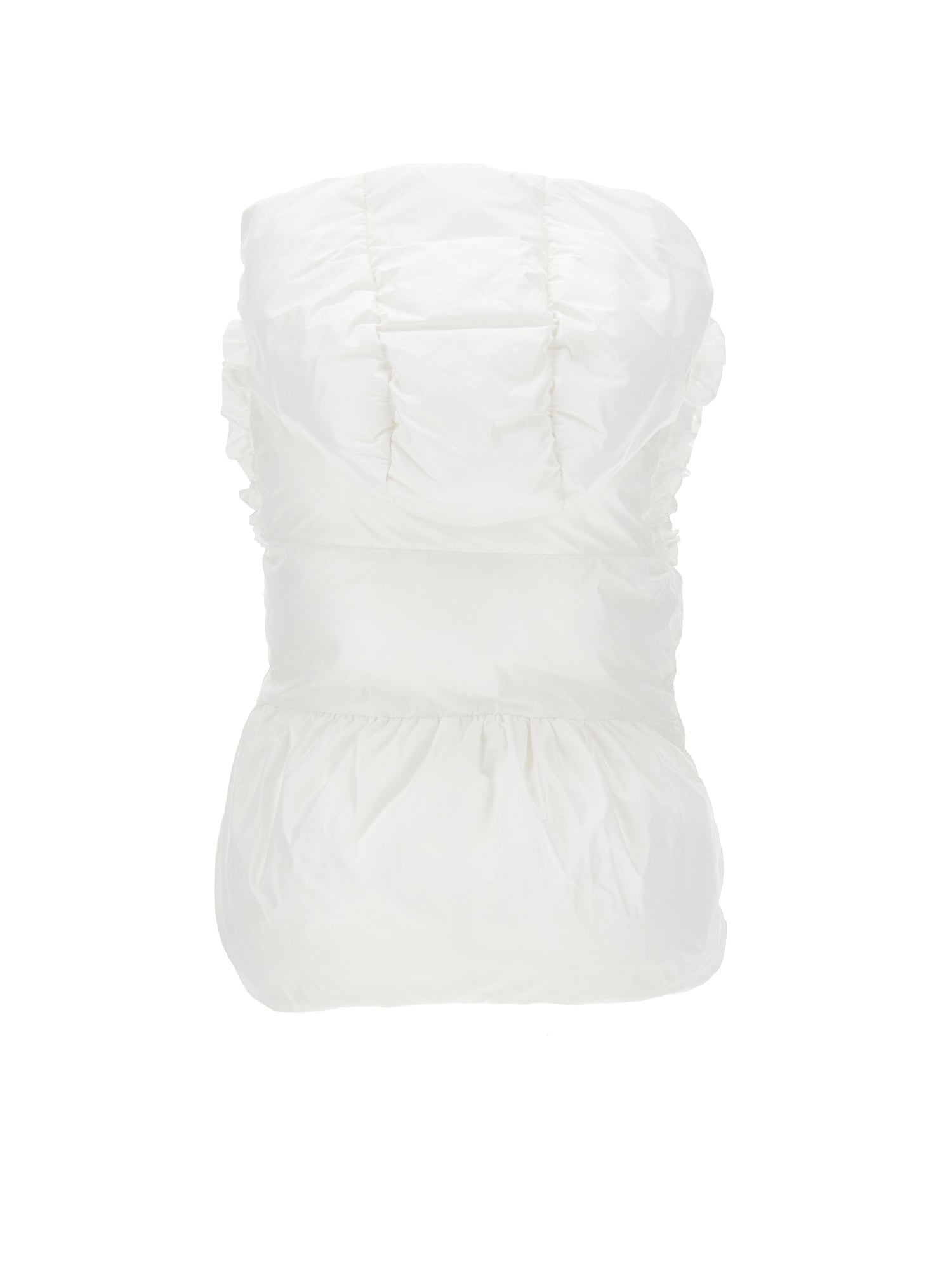 Girls | Lightweight Padded Hooded Vest | White