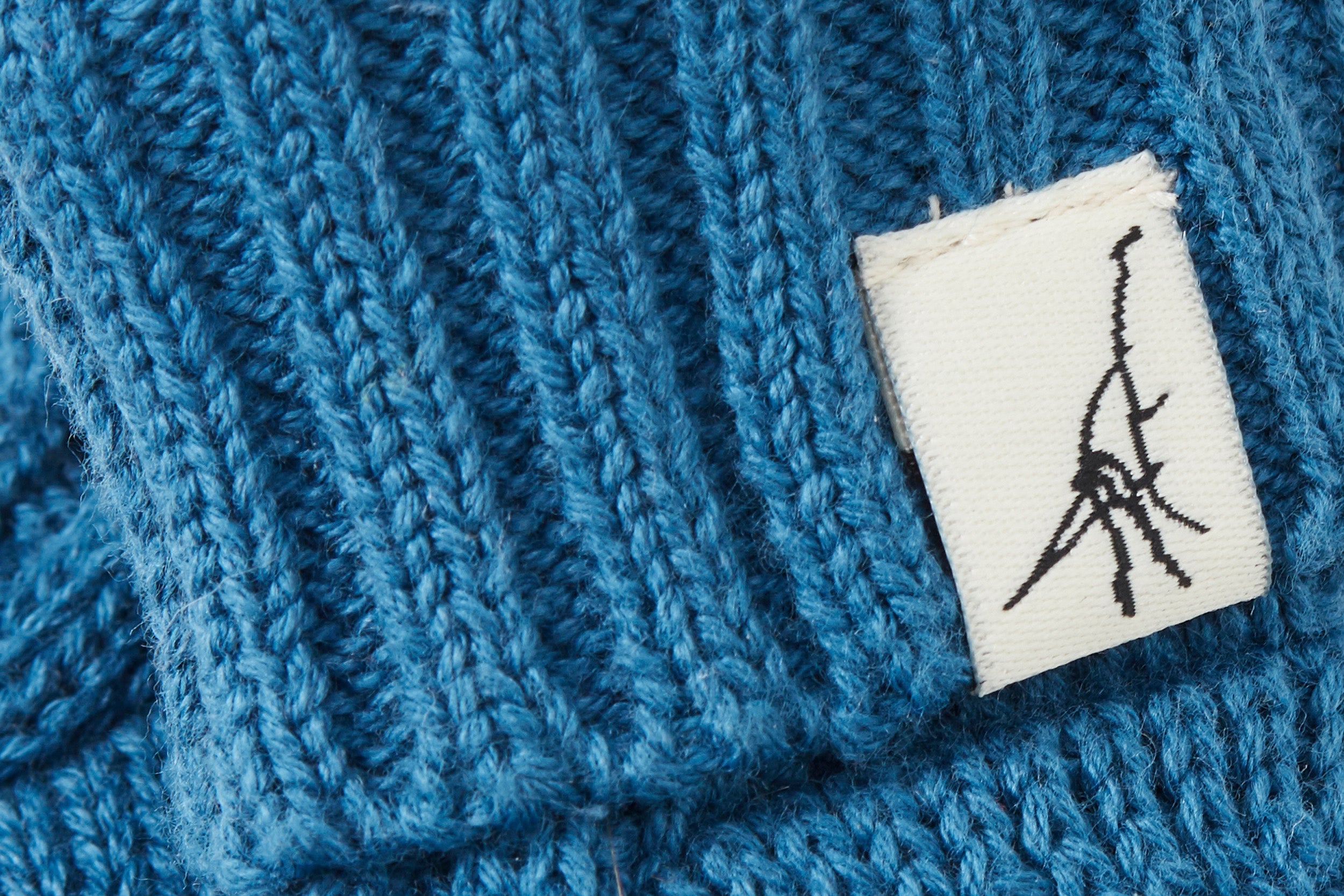 Unisex | Organic Cotton Nordic Knit Baby Booties | Fjord Blue