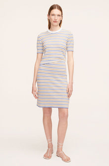 Stripe Mini Boucle Skirt | Boucle Multi Stripe Blue Combo