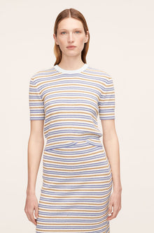 Mini Boucle Pullover | Boucle Multi Stripe Blue Combo