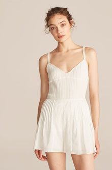 Cotton Voile Short | White