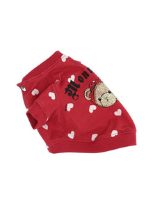 Girls | Fleece Coat For Dogs | Red/Cream