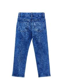 Girls | Embroidered Denim Jeans | Denim/Sky Blue