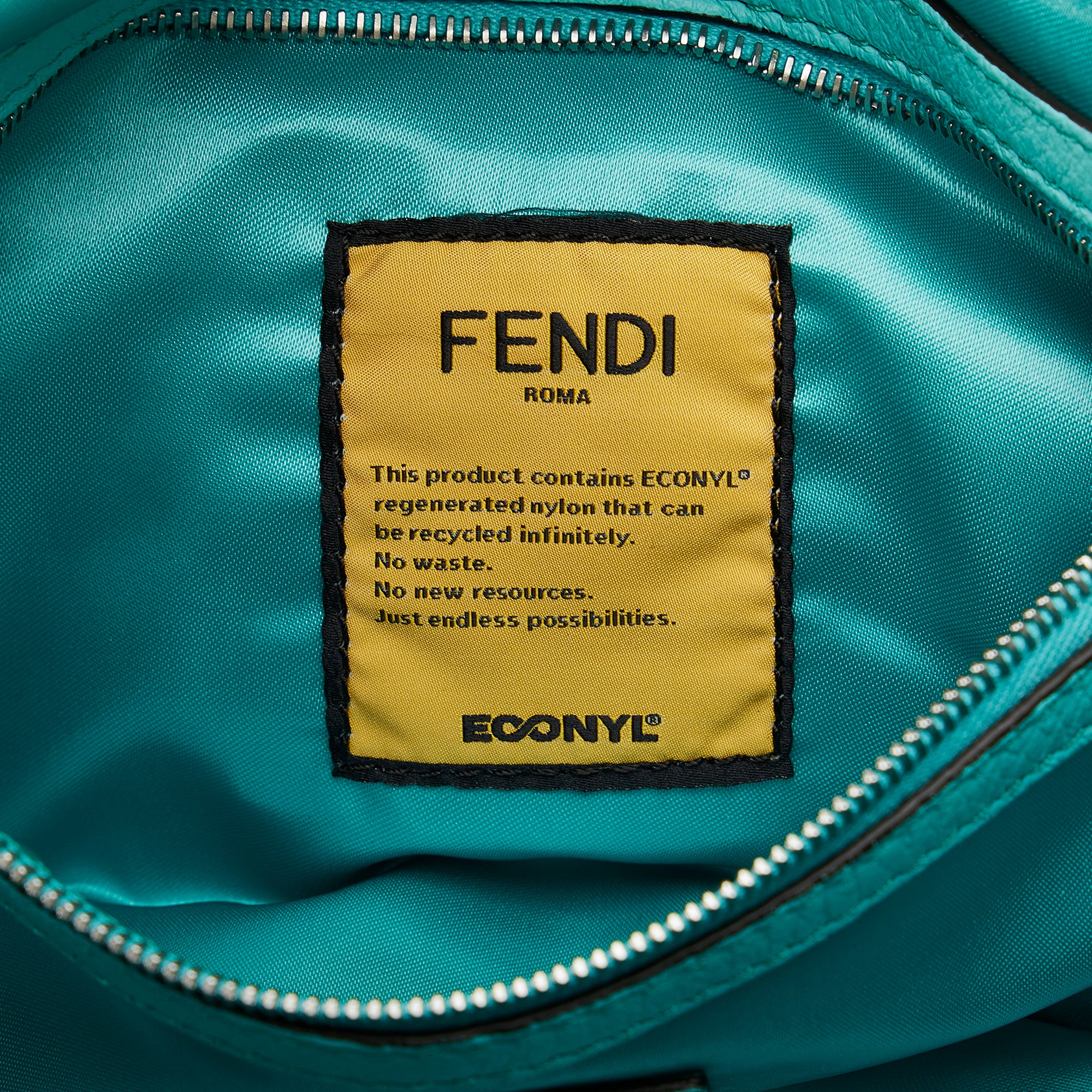 Fendi Pre-Owned Nylon Multipocket Baguette | Women | Blue x Turquoise