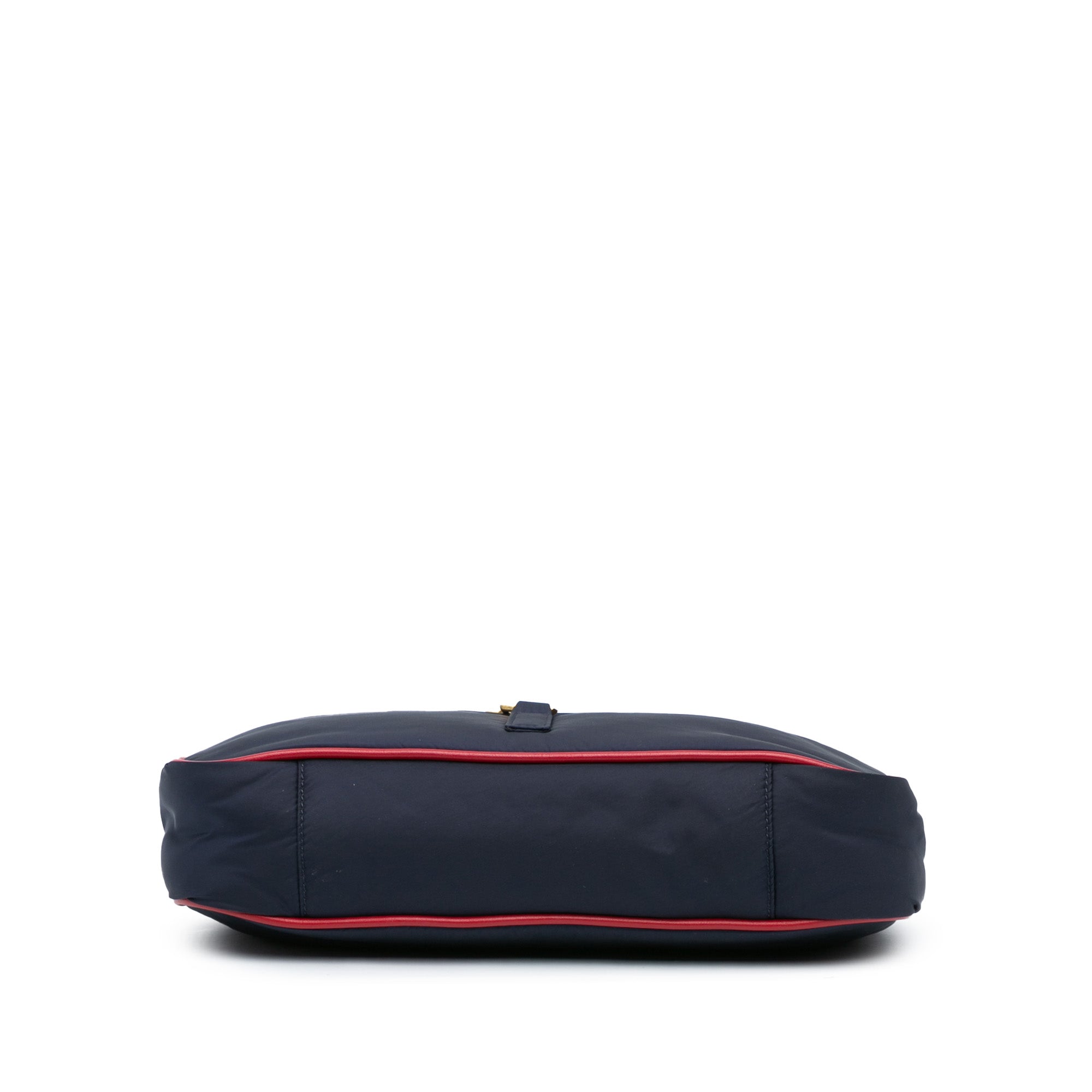 Saint Laurent | Pre-Owned Nylon Le 5 a 7 Shoulder Bag | Blue/Navy