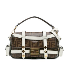 Fendi | Pre-Owned Zucca Glazed Fabric Cage Baguette Satchel - I | Brown