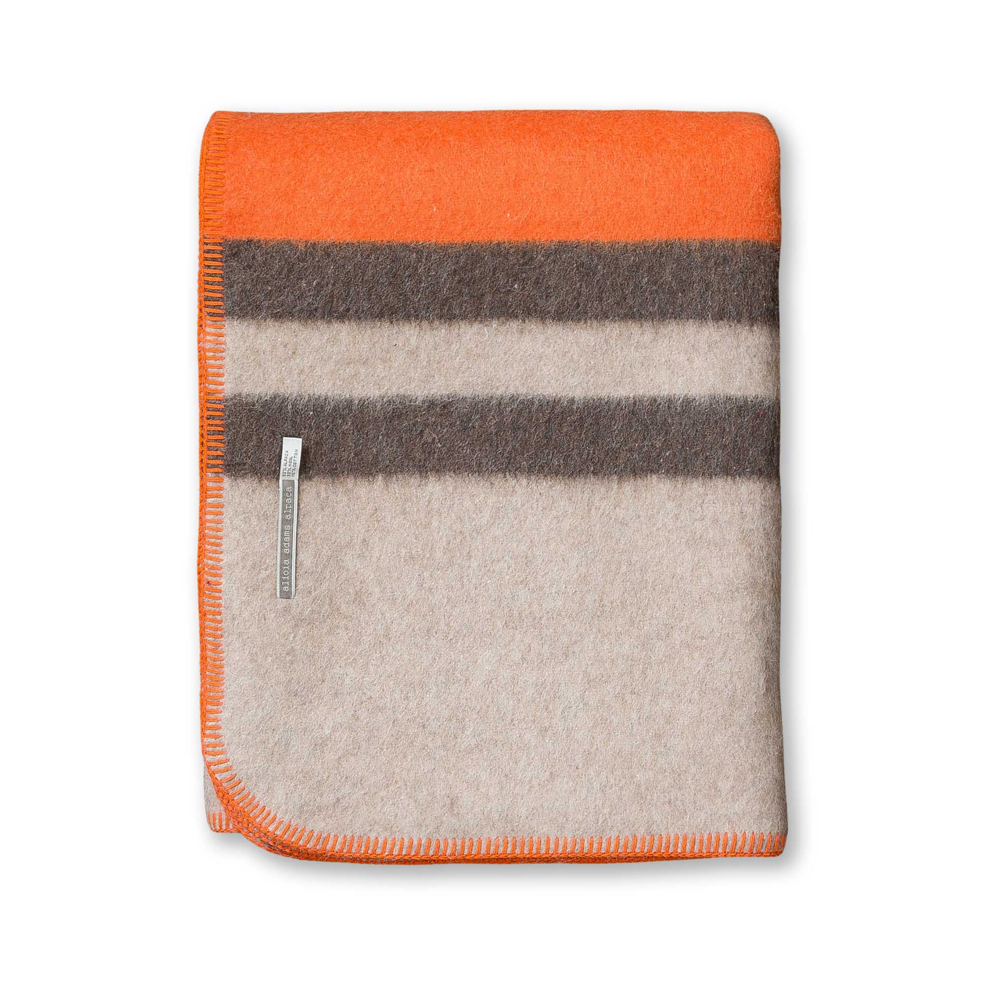 Home | Field Blanket | Firecracker / Light Taupe / Dark Taupe