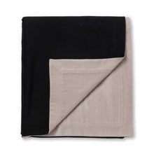 Home | Hudson Bed Blanket | Black / Light Taupe
