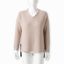 Womens | Zoe Sweater | Light Taupe / Navy