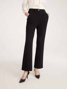 Bootcut Wool Pants | Black