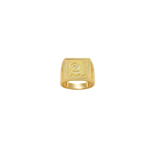 The Old English Square Signet Ring | Gold Vermeil | Size 5