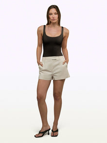 Womens | Essential Form-Fitting Bodysuit | Black