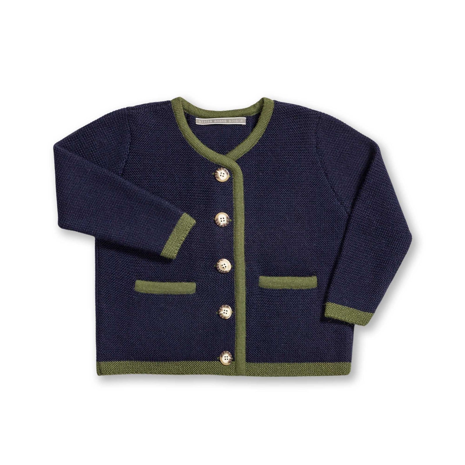 Salzburg Cardigan | Navy/Pine