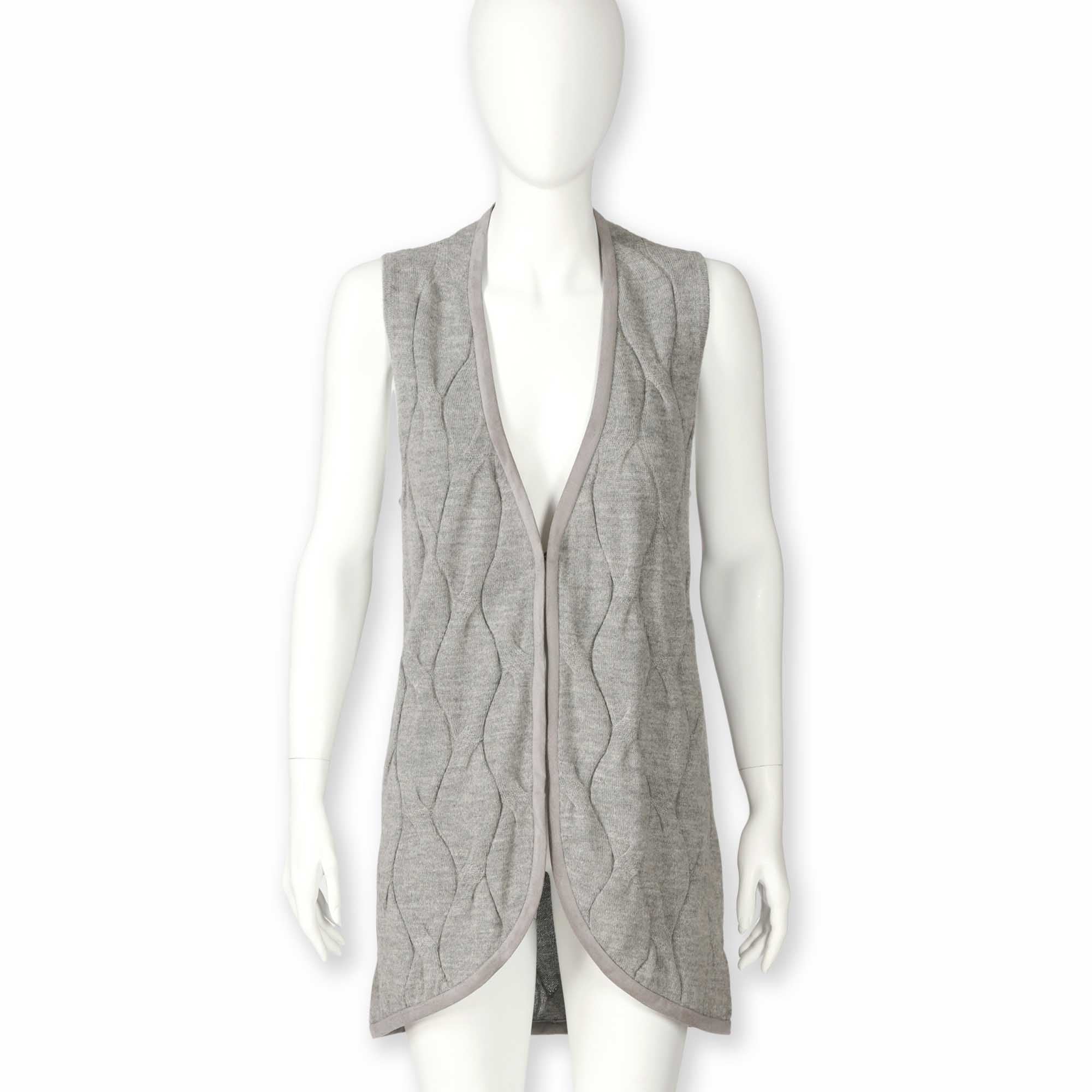 Womens | Chloe Alpaca Vest | Light Grey