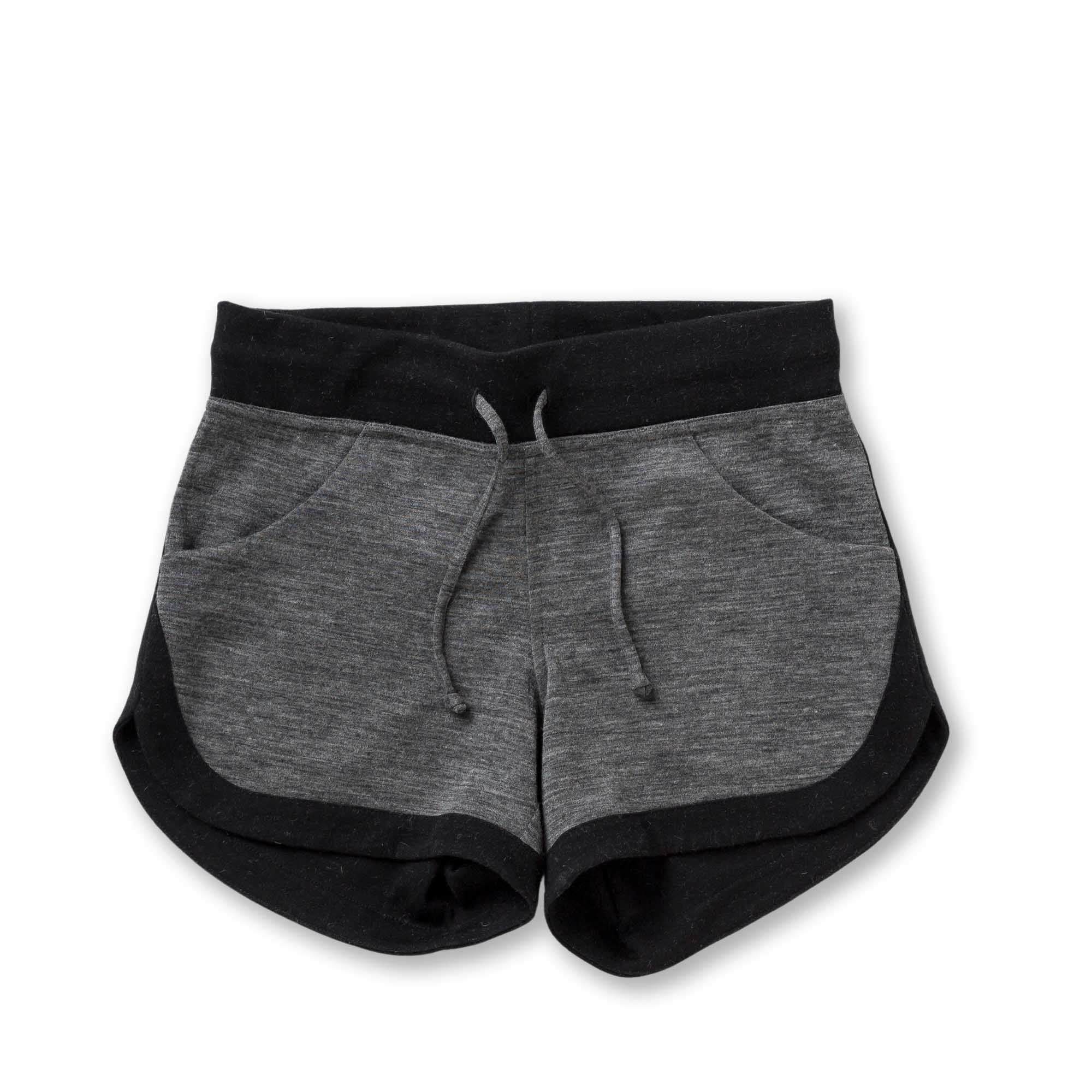 Womens | Malibu Lounge Shorts | Dark Grey / Black