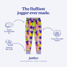 Sherpa Fleece Lounge Joggers | Neon Blur
