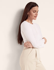 Women | Single-Pleat Pant | Cream