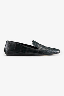 still image of the grace loafer in green croc  | Grid Hover