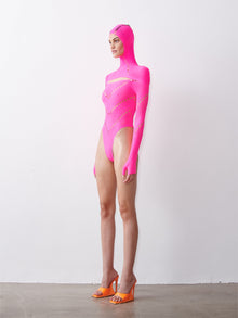 Pearl Bodysuit | Shocking Pink