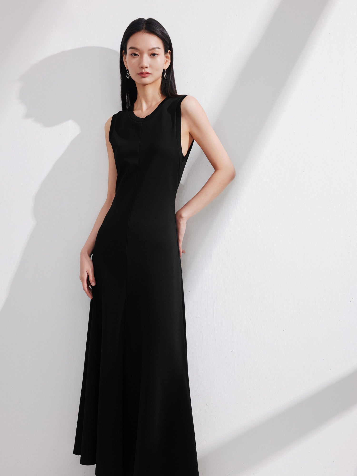 Sleeveless Maxi Dress | Black