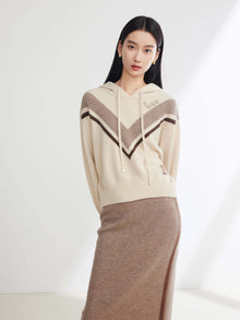 Yak Wool Knit Sweatshirt | Beige