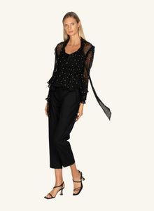 Avelina Blouse | Black Polka Dot