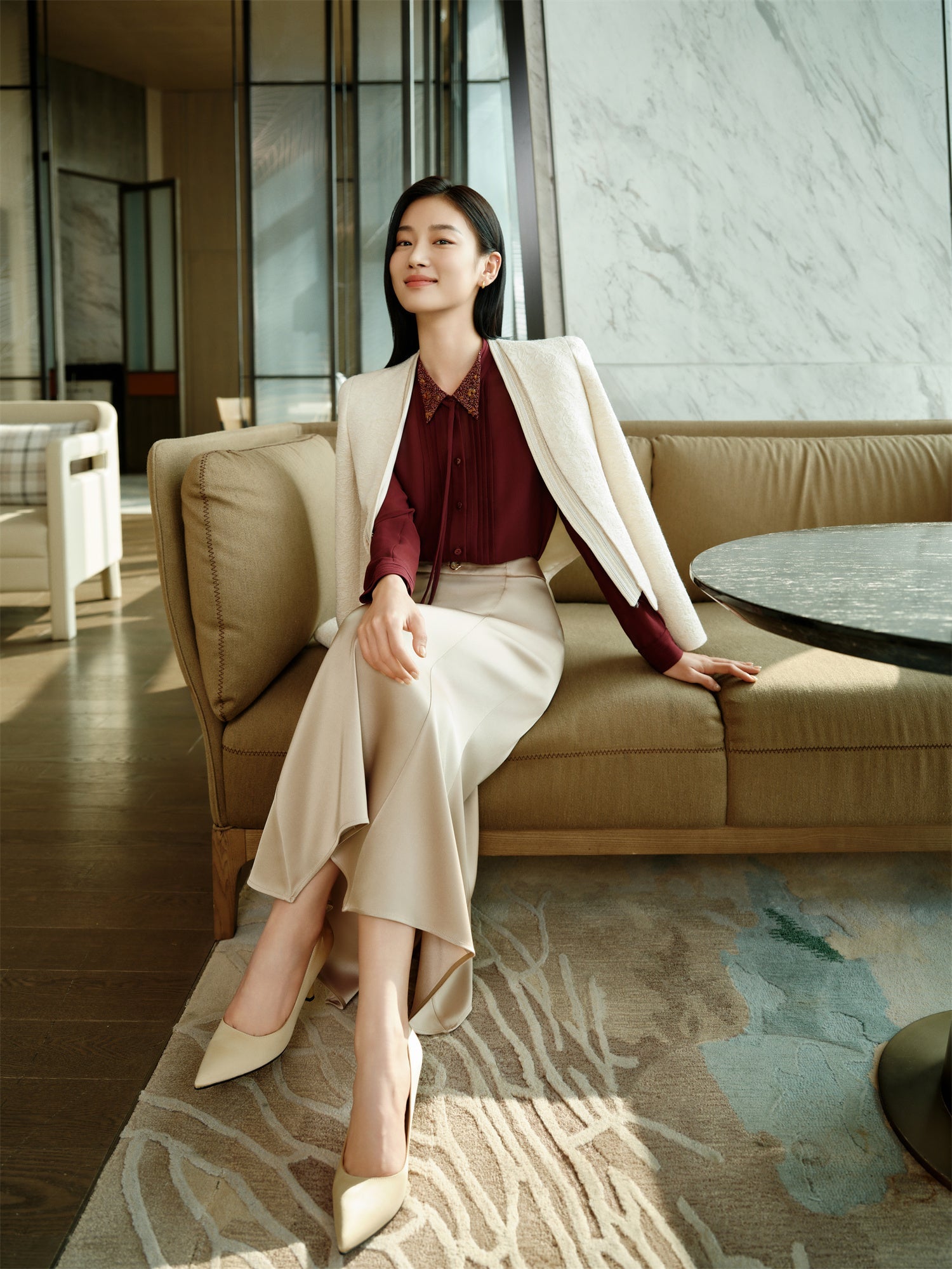 Traditional Style Elegant Coat | Beige