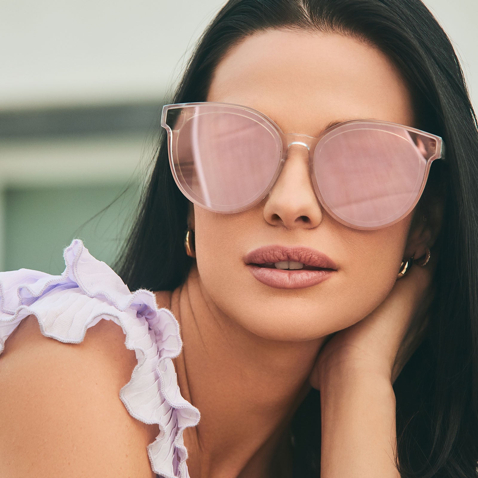 Womens | Gemma Sunglasses | Opalescent Pink | Cherry Blossom Lenses