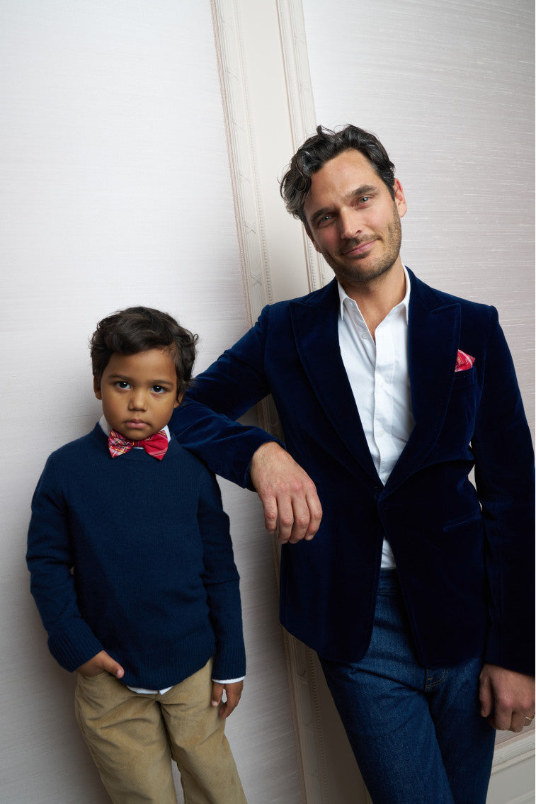 Kids Bastow Tartan Bow Tie | Cheery Red